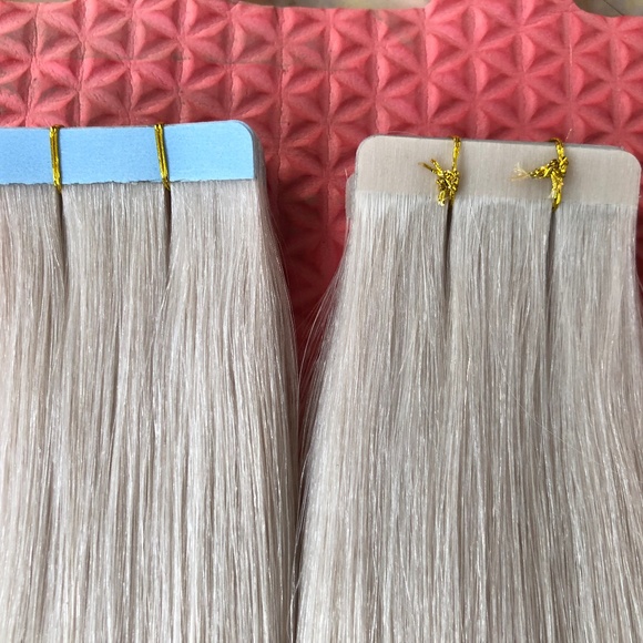 #6OA 18 inch Tape in human hair extensions main image 4